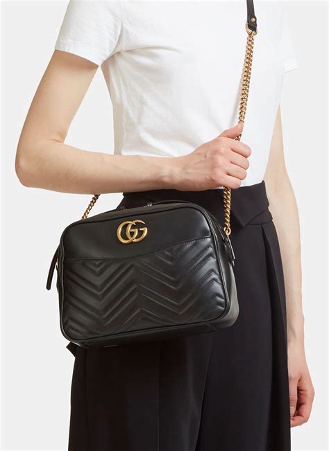 gg marmont small shoulder bag gucci|GG Marmont matelassé small bag.